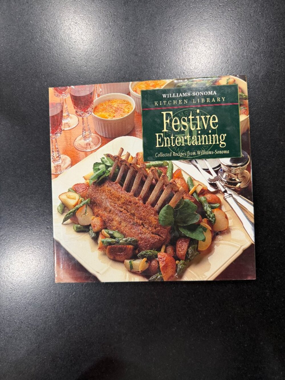 Williams Sonoma Kitchen Library Festive Entertaining Collected Recipes Cookbook